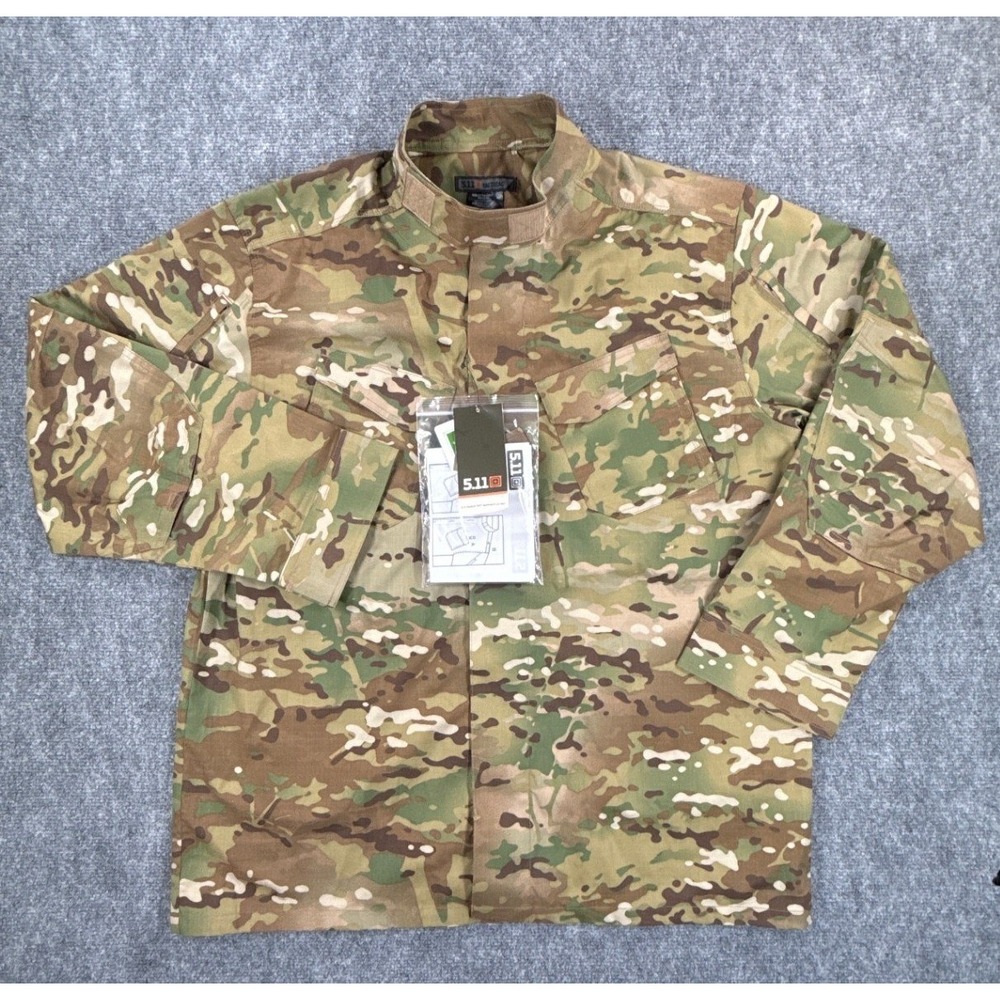 5.11 Tactical Stryke TDU Shirt Mens XL Multicam 72480 Flex Tac Utility Camo NWT